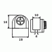 Полкодержатель с крепежным винтом GC 009